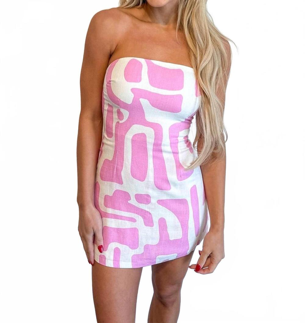 NEW SKY TO MOON paloma mini dress in pink